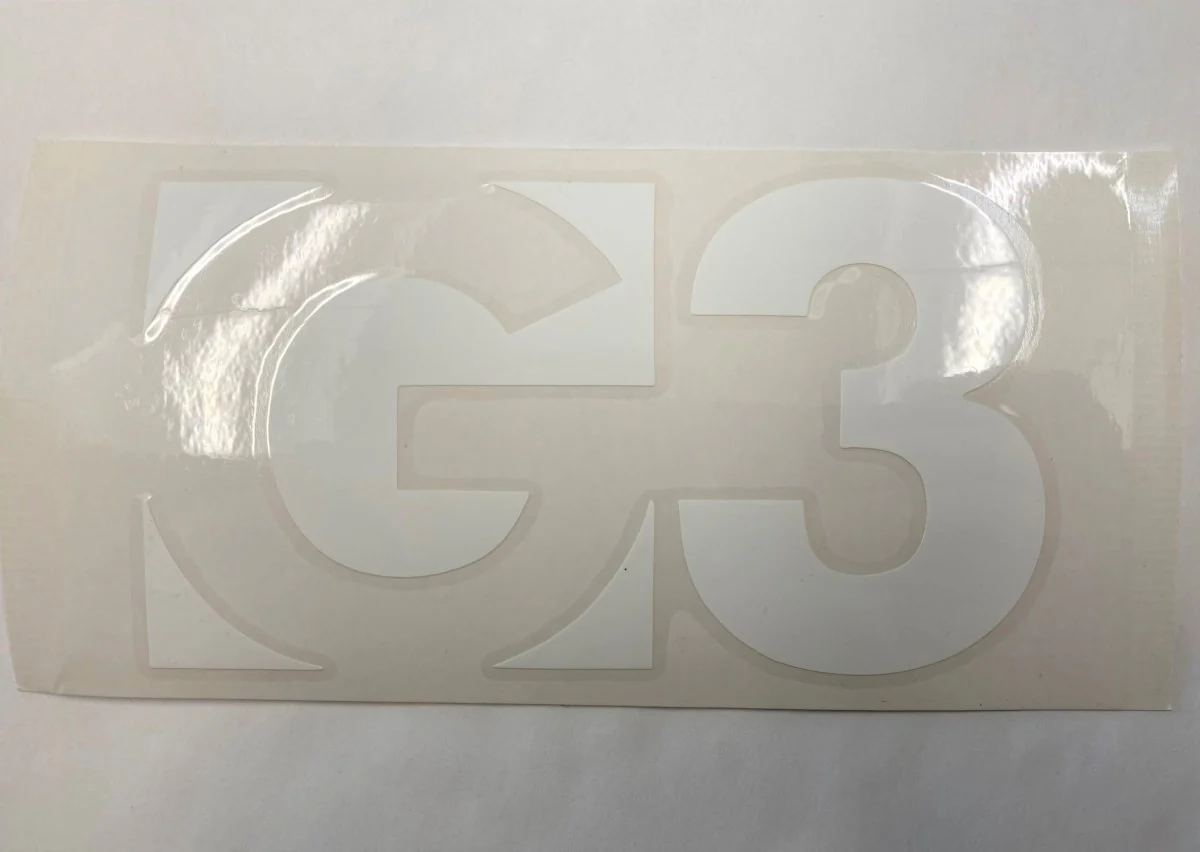 G3 Die Cut Logo Sticker - Image 6