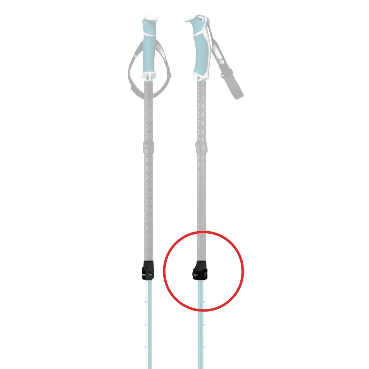 Black Pole Clamp & Nut - Image 3